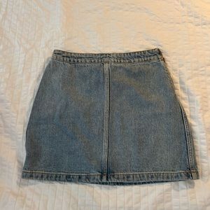 Cute Medium Washed Mini Jean Skirt